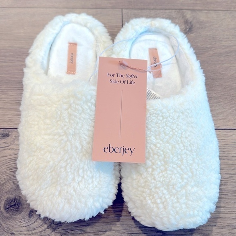 Eberjey Ivory Sherpa Slippers